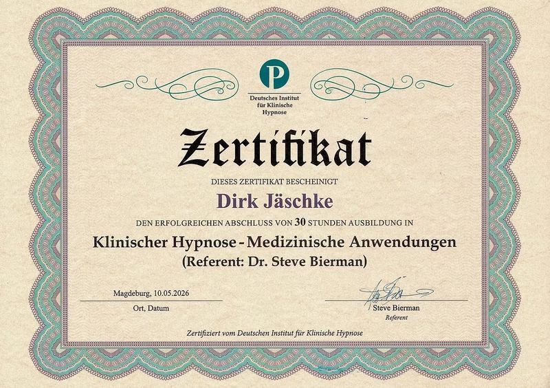 Hypnose – Med. Anwendungen (Weiterbildung)